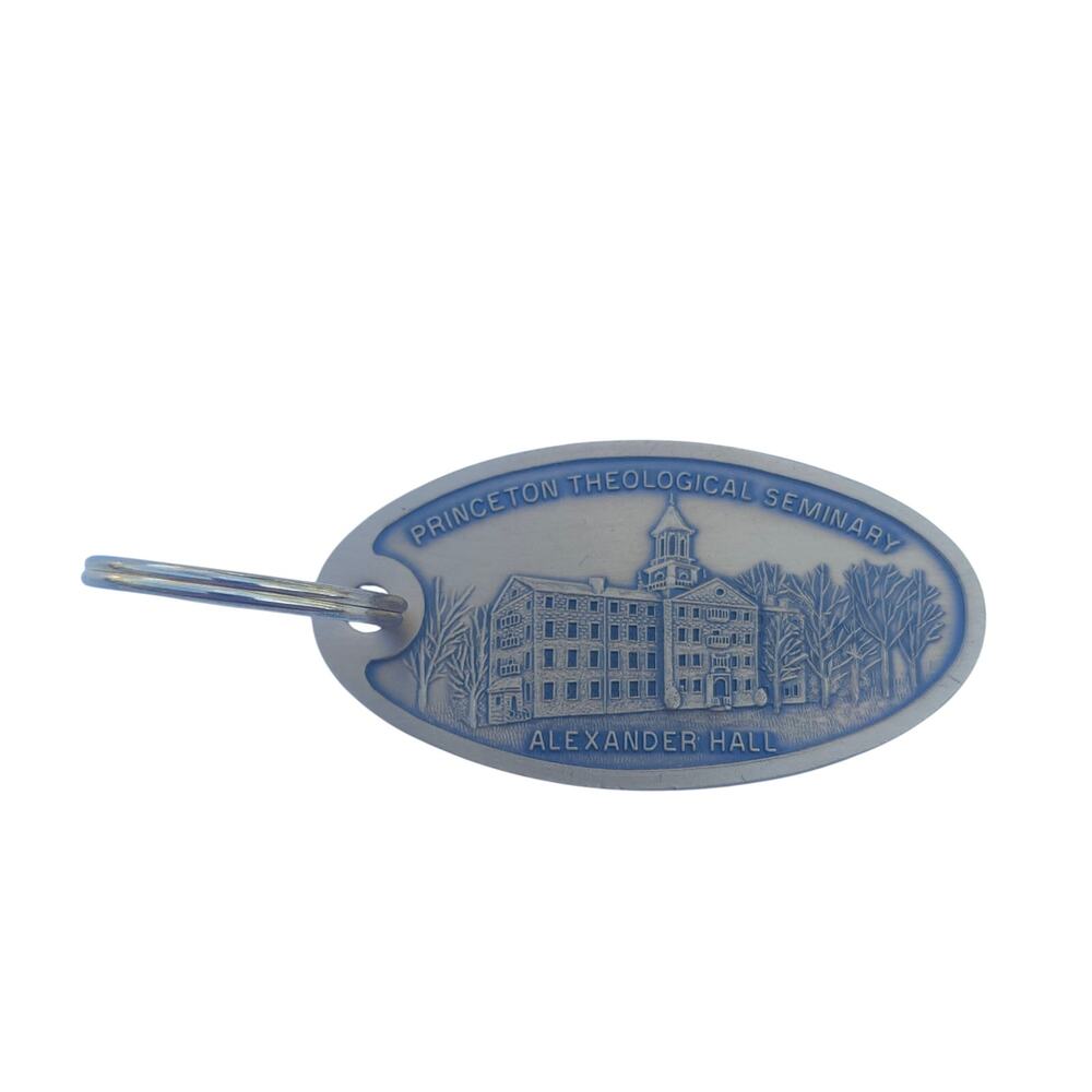 Vintage Princeton Theological Seminary Alexander Hall Metal Keychain Bookstore